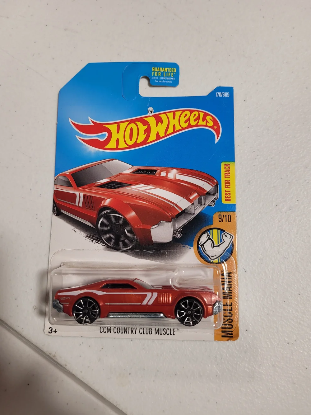 Hot Wheels CCM Country Club Muscle Toy Car - Red with White Stripes